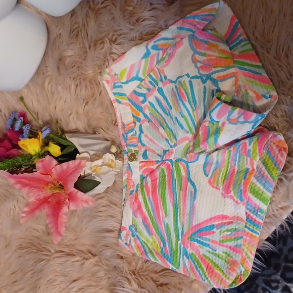🎀PRICE DROP TODAY 🏖 🤍💙💚💖SUPER CUTE LILLY PULITZER SHORTS - Picture 2 of 7